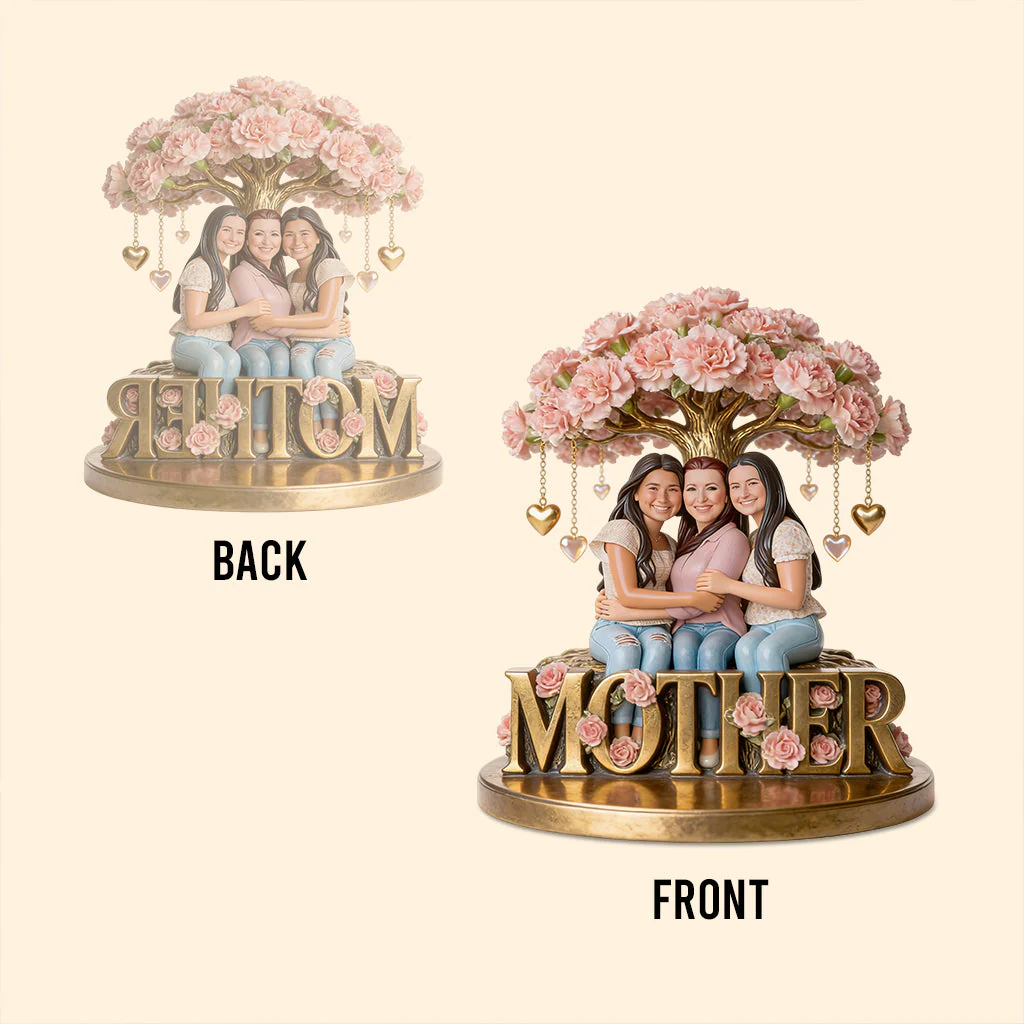 Custom Any Photo Birth Flower - Personalized Mother Custom Shaped Acrylic Plaque - Gift For Mom, Grandma - Image 5