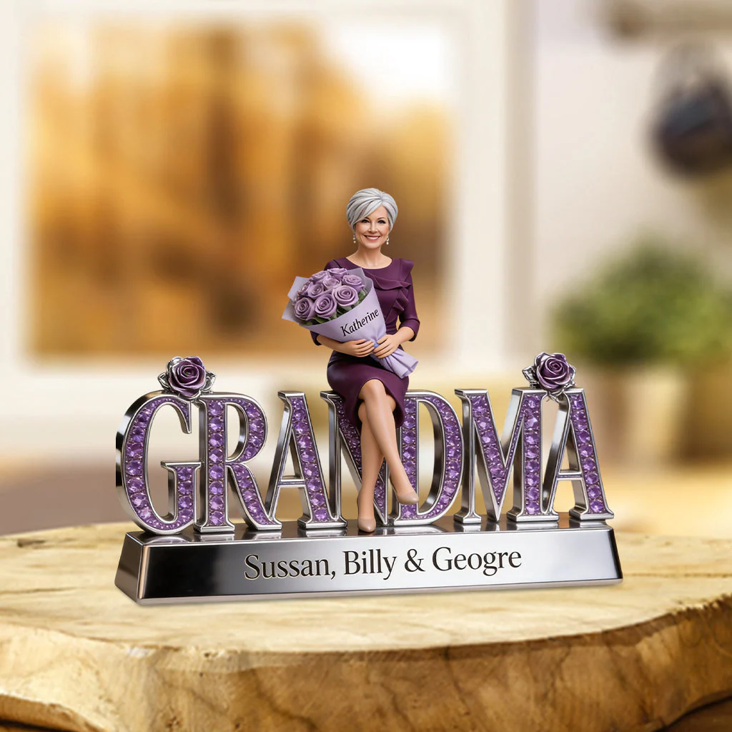 Custom Any Photo - Personalized Mother Custom Shaped Acrylic Plaque - Gift For Grandma - Image 2