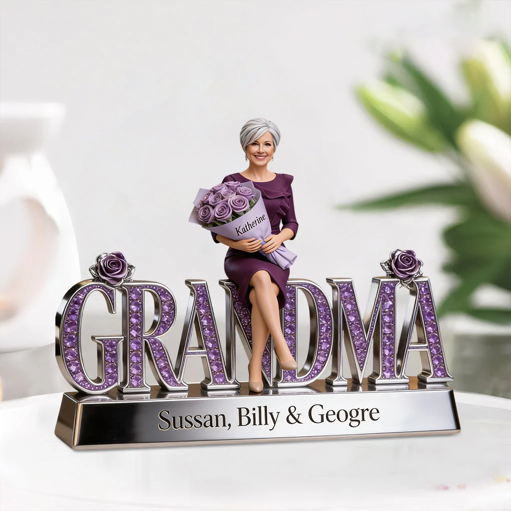 Custom Any Photo - Personalized Mother Custom Shaped Acrylic Plaque - Gift For Grandma - Image 3