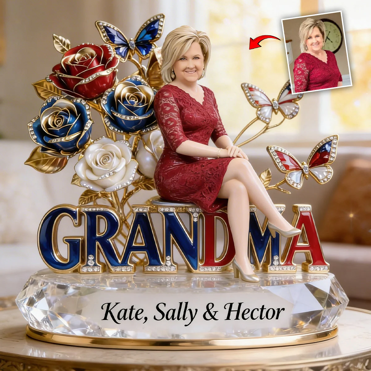 Custom Any Photo - Personalized Mother Custom Shaped Acrylic Plaque - Gift For Grandma