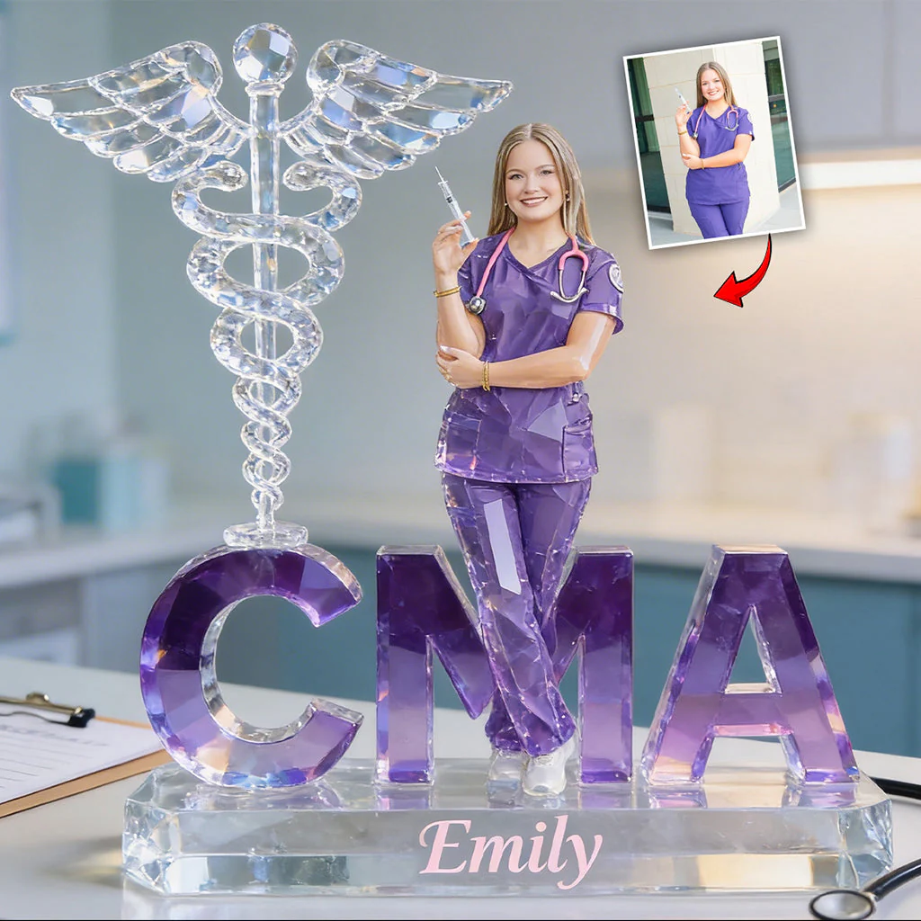 Custom Any Photo - Personalized Nurse Custom Shaped Acrylic Plaque - Gift For Nurse - Image 2