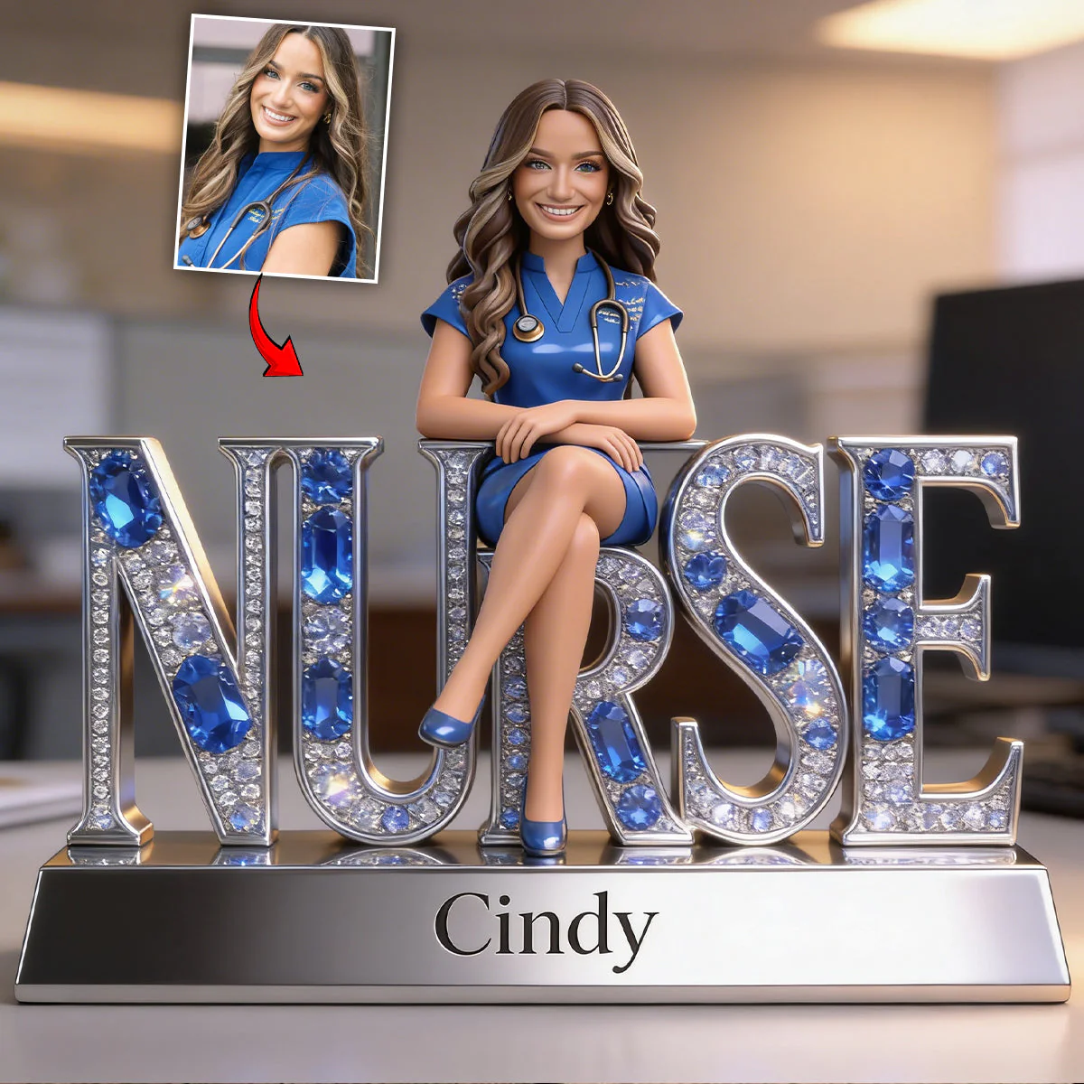 Custom Any Title - Personalized Nurse Custom Shaped Acrylic Plaque - Gift For Nurse
