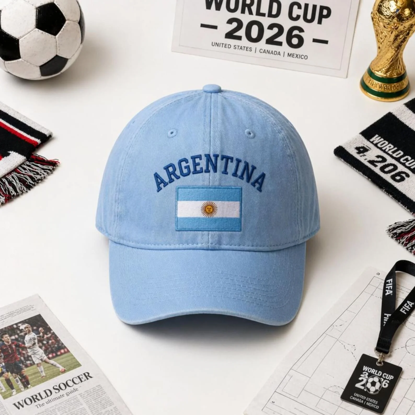 Custom Country Flag Global Football Championships 2026 - Personalized Classic Cap - Gifts For Soccer Fans - Image 7