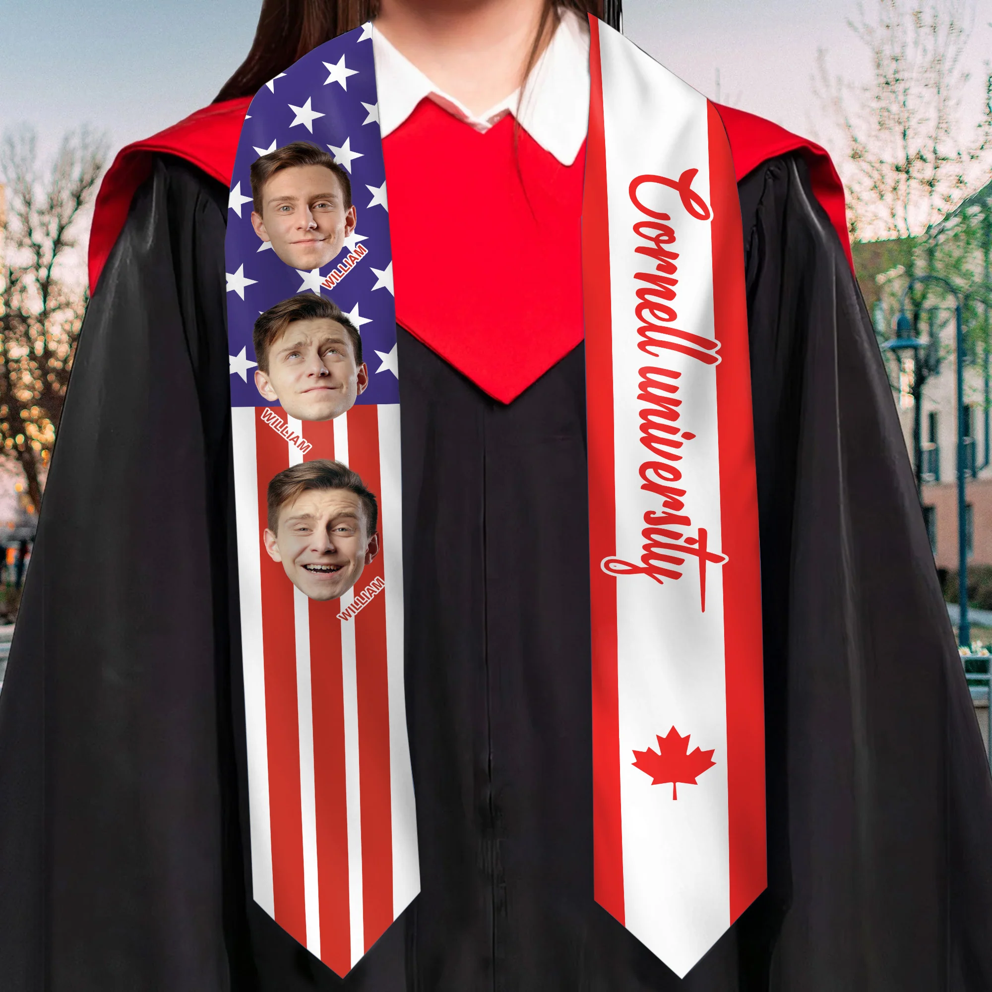 Custom Face Graduation - Personalized Graduation Stoles - Graduation Gift, Senior Gift | Custom Photo NH96