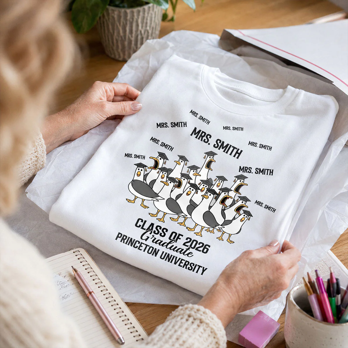 Custom Funny Seagulls Teacher - Personalized Shirt - Gifts For Teacher - Image 5