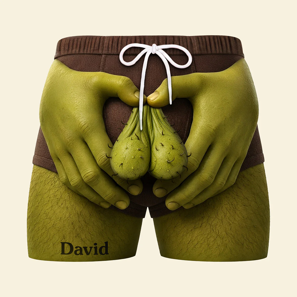 Custom Funny Shrekk Men's Beach Short - Gifts For Men, Summer Vacation Family - Image 3