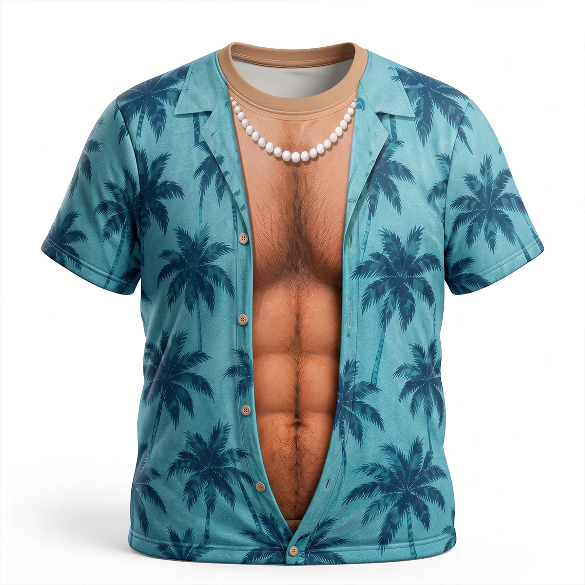 Custom Funny Tropical Palm Tree Beach Vacation - Personalized All Over Shirt - Gifts For Men, Dad, Husband - Image 5
