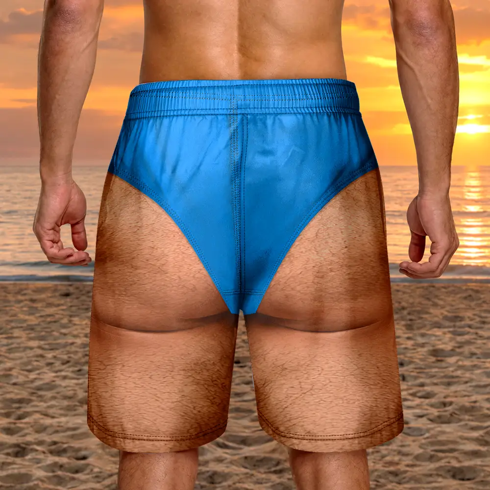 Custom Funny Tuxedo Formal Suit Swim Trunks Summer Trip - Personalized Beach Short - Gifts For Him, Dad, Husband - Image 3