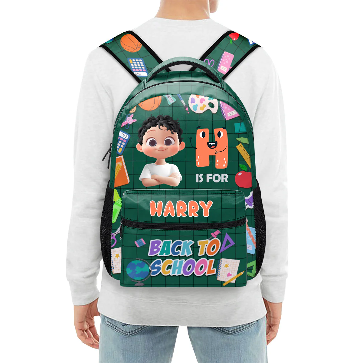 Custom Kid's Name Back To School - Personalized Backpack - Gift For Kids | GR29 TD118 - Image 4