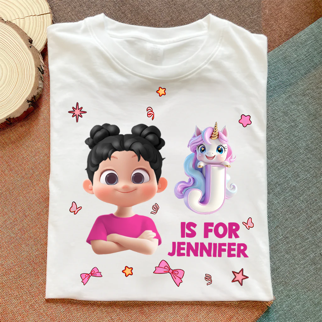 Custom Name Unicorn First Day Of School Shirt - Personalized Shirt - Back To School Gift For Kids | GR29 TD118 - Image 3