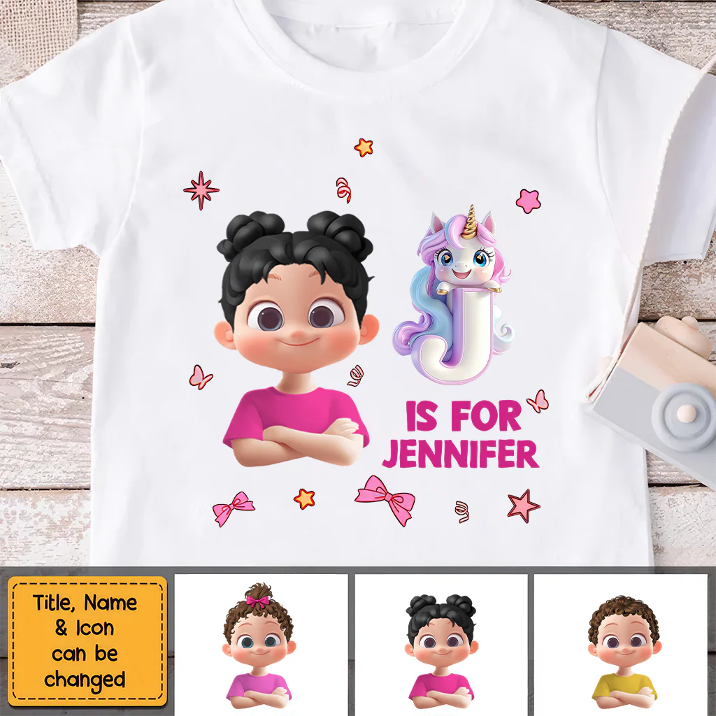 Custom Name Unicorn First Day Of School Shirt - Personalized Shirt - Back To School Gift For Kids | GR29 TD118 - Image 5