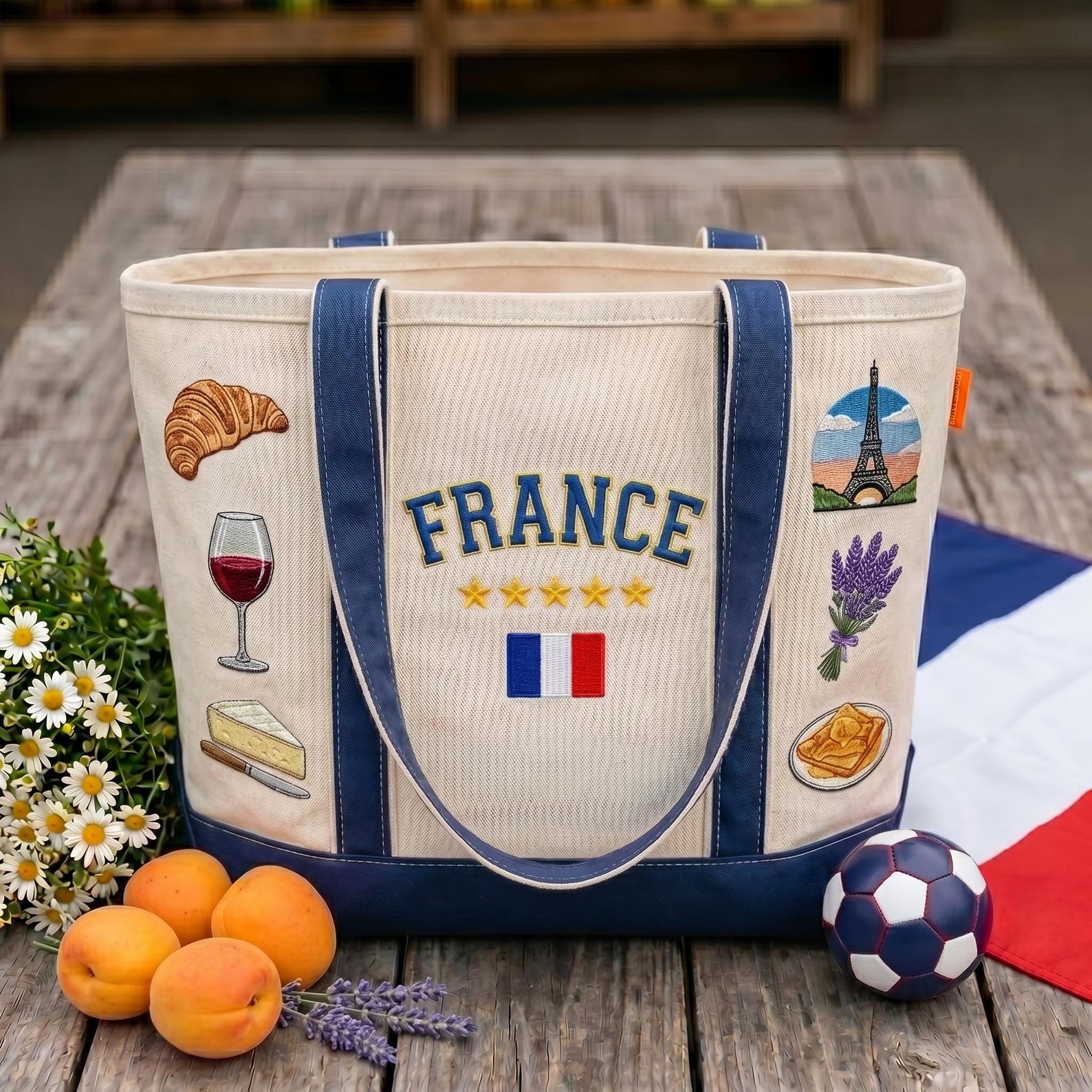 Custom Nation Global Football Championships 2026 - Personalized Embroidery Tote Bag - Gift For Soccer Lovers, Sport Fans - Image 3