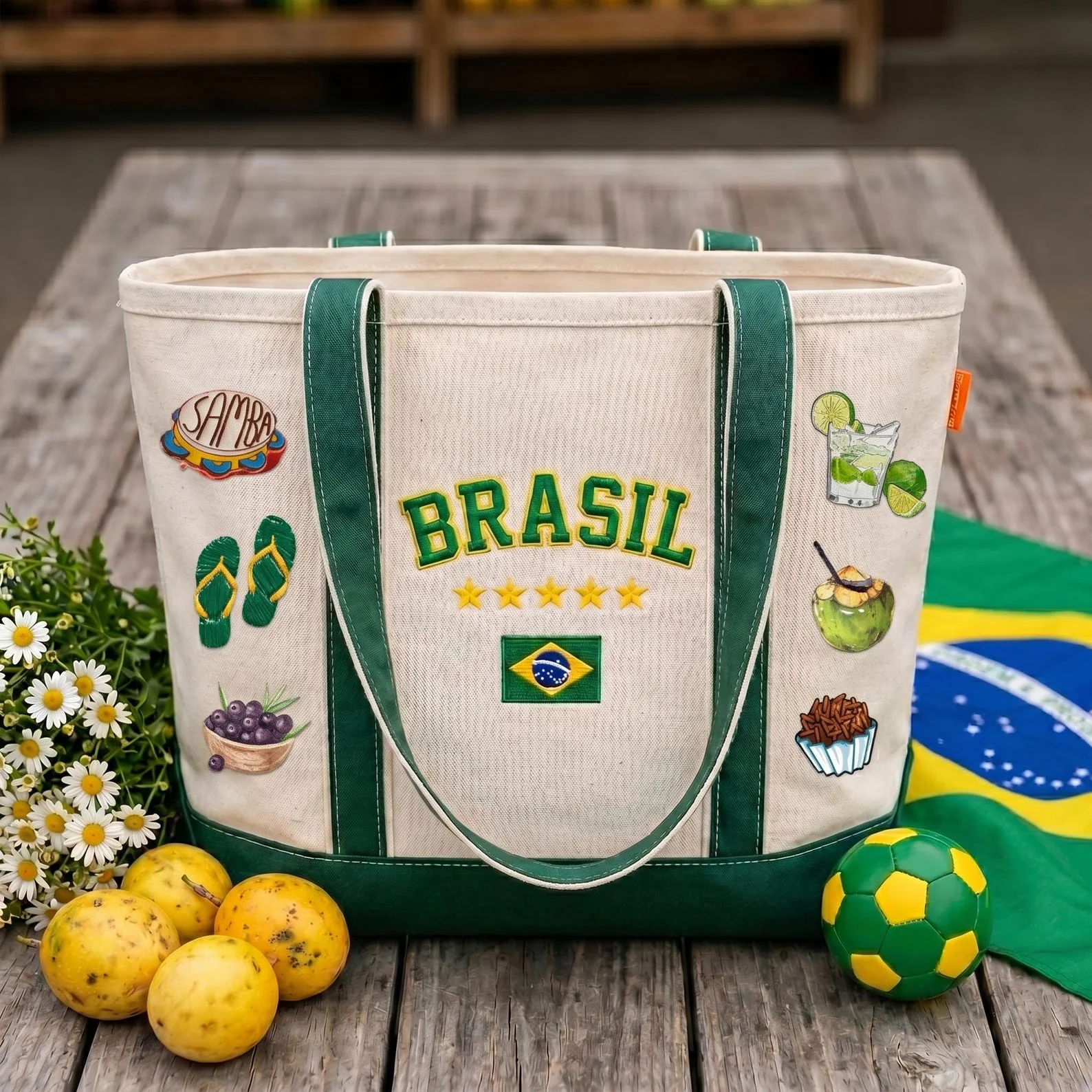 Custom Nation Global Football Championships 2026 - Personalized Embroidery Tote Bag - Gift For Soccer Lovers, Sport Fans - Image 4