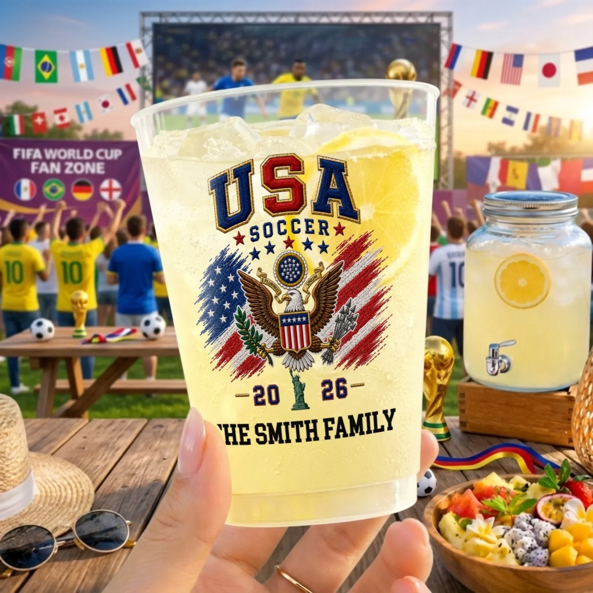Custom National Football Team International Soccer Tournament - Personalized Cups - Gifts For Family, Sport Fans - Image 2