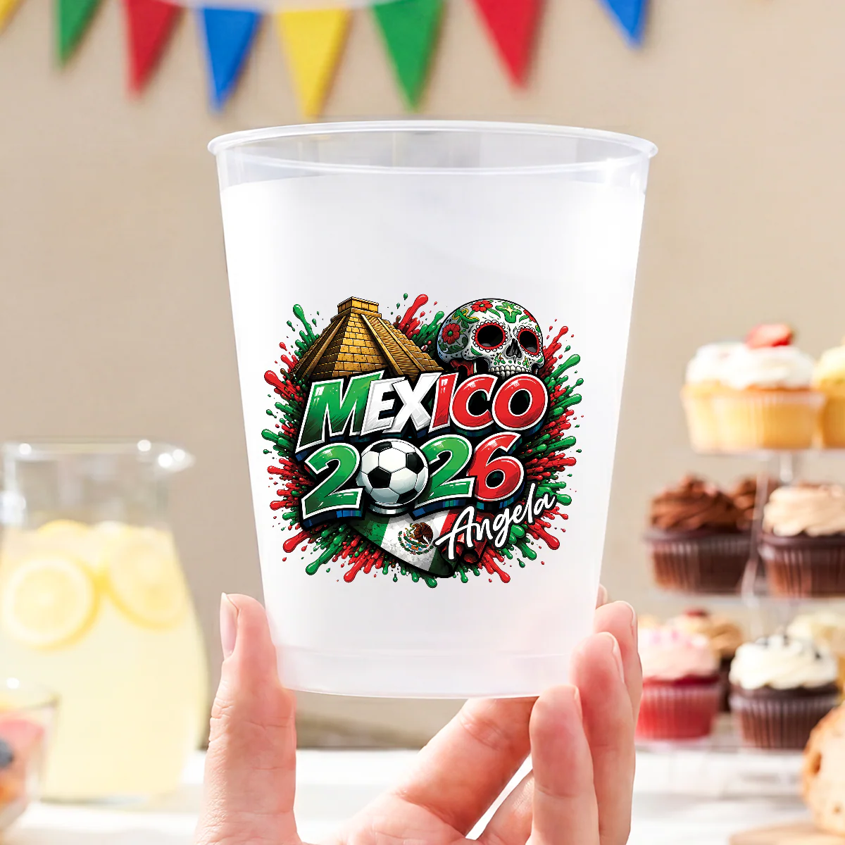 Custom National Football Team International Soccer Tournament - Personalized Party Cups - Gifts For Family, Sport Fans - Image 2