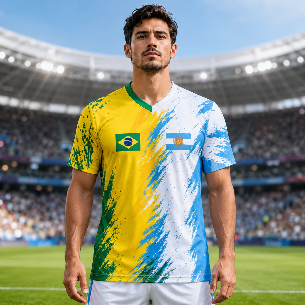 Custom National Football Two Teams Global Championships - Personalized Soccer Jersey - Gifts For Football Lovers, Sports Fans