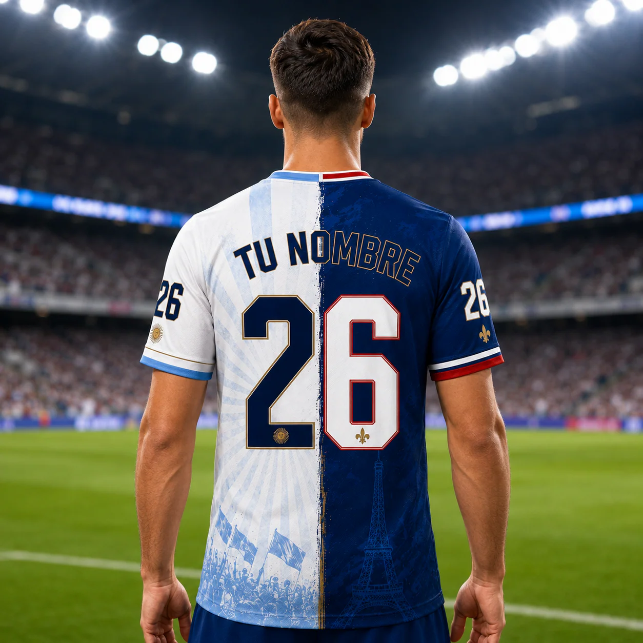 Custom National Football Two Teams Global Championships - Personalized Soccer Jersey - Gifts For Football Lovers, Sports Fans - Image 3