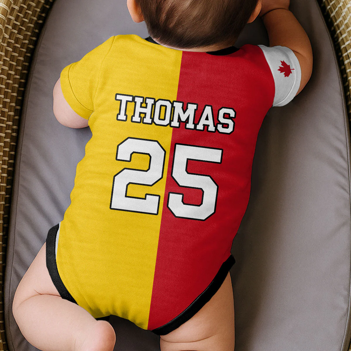 Custom National Football Two Teams Version - Personalized Baby Jersey Bodysuit - Gifts For New Moms, New Dads, Soccer Lovers - Image 4