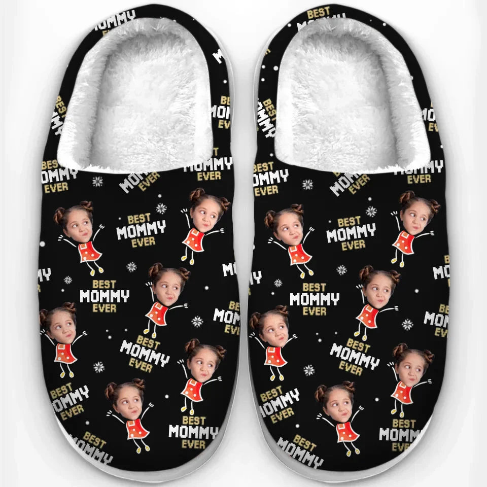 Custom Photo A Parent's Heart Finds Joy In A Child's Smiles - Personalized Slippers - Christmas Gift For Family Members - NA94 - Image 2