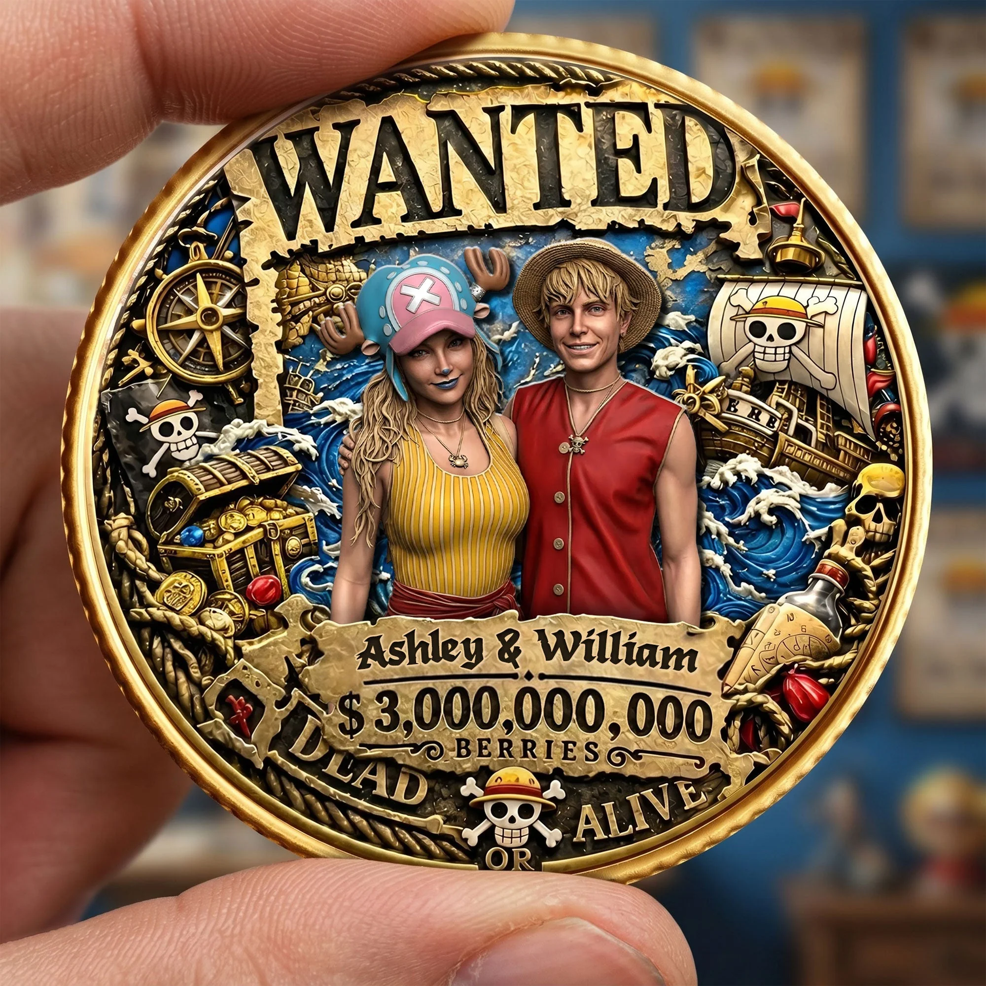 Custom Photo Adventure Legend - Personalized Commemorative Coin - Gift For Fans - OnPi