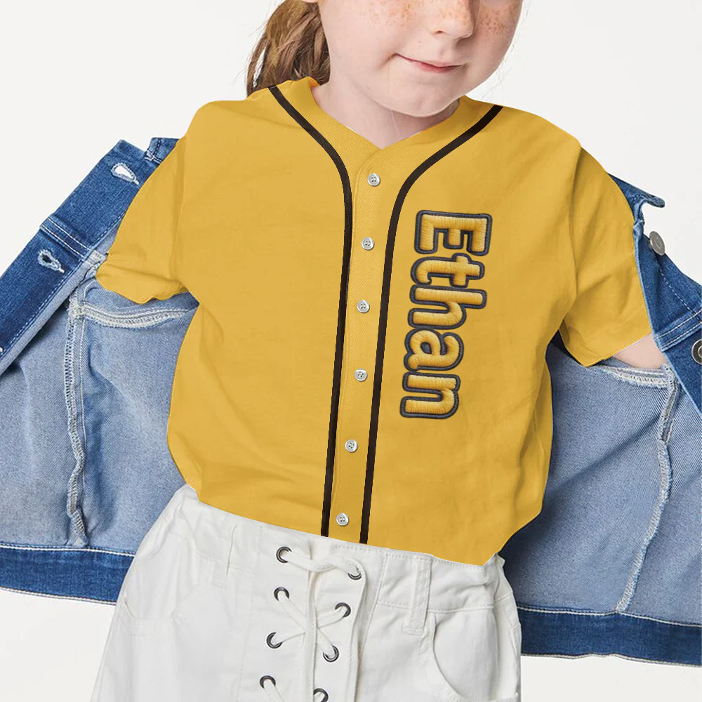 Custom Photo Back To School - Personalized Baseball Jersey for Kids, Youth - Gift For Kids - Image 3