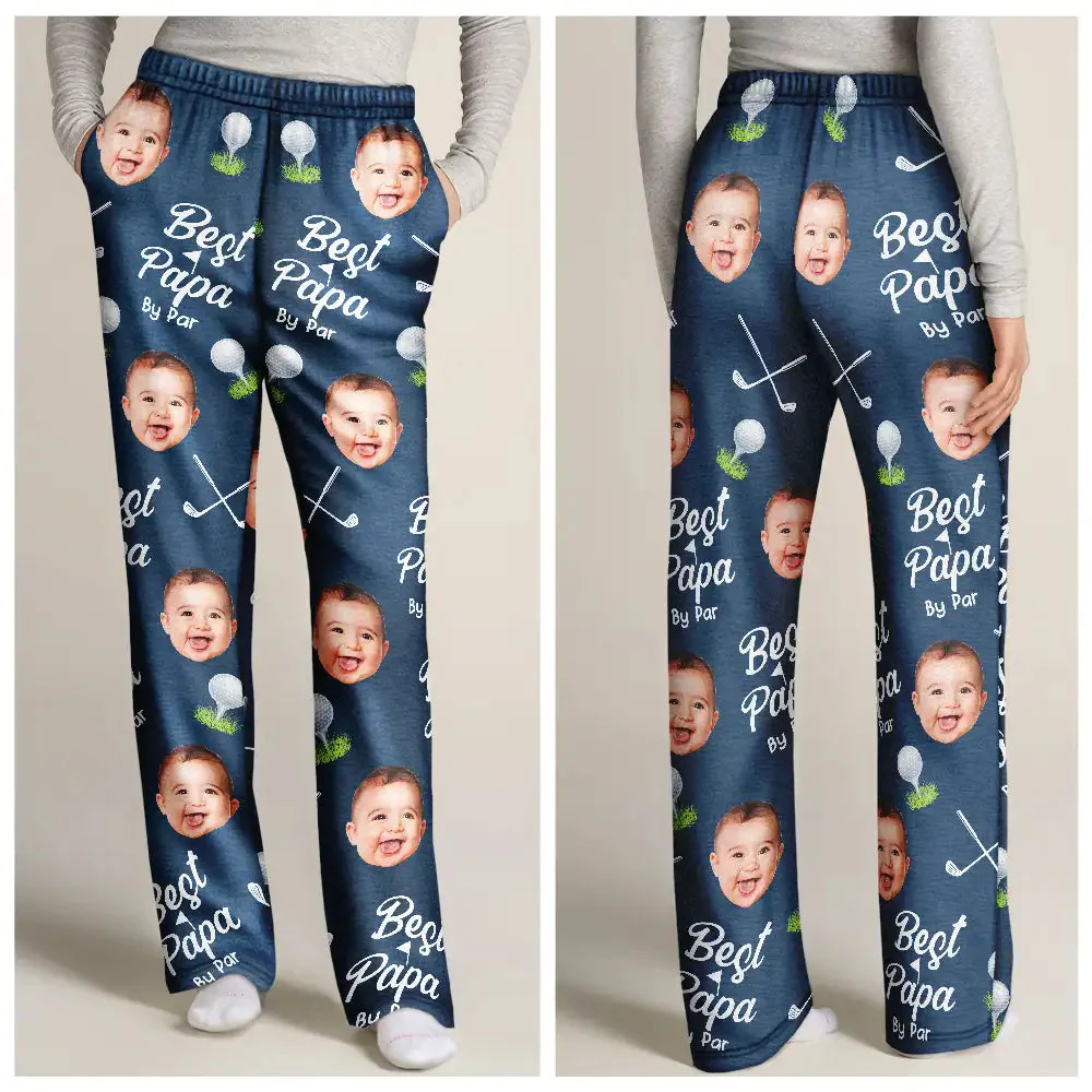 Custom Photo Best By Par For Him - Gift For Dad - Personalized Pajama Pants NA94 - Image 2
