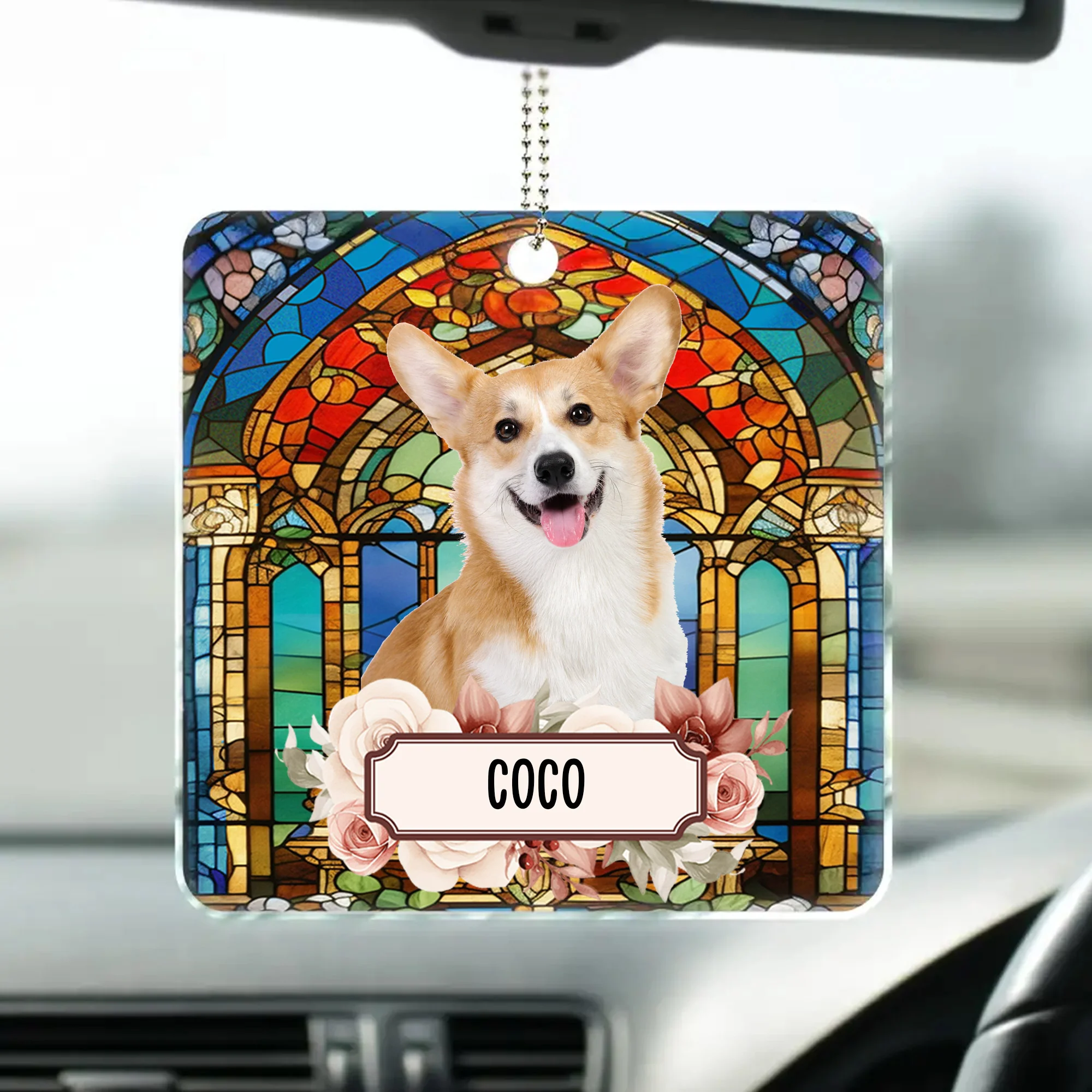 Custom Photo Best Friend For Life Dog Cat - Gift For Pet Lovers - Personalized Car Hanging Ornament NA94 - Image 2