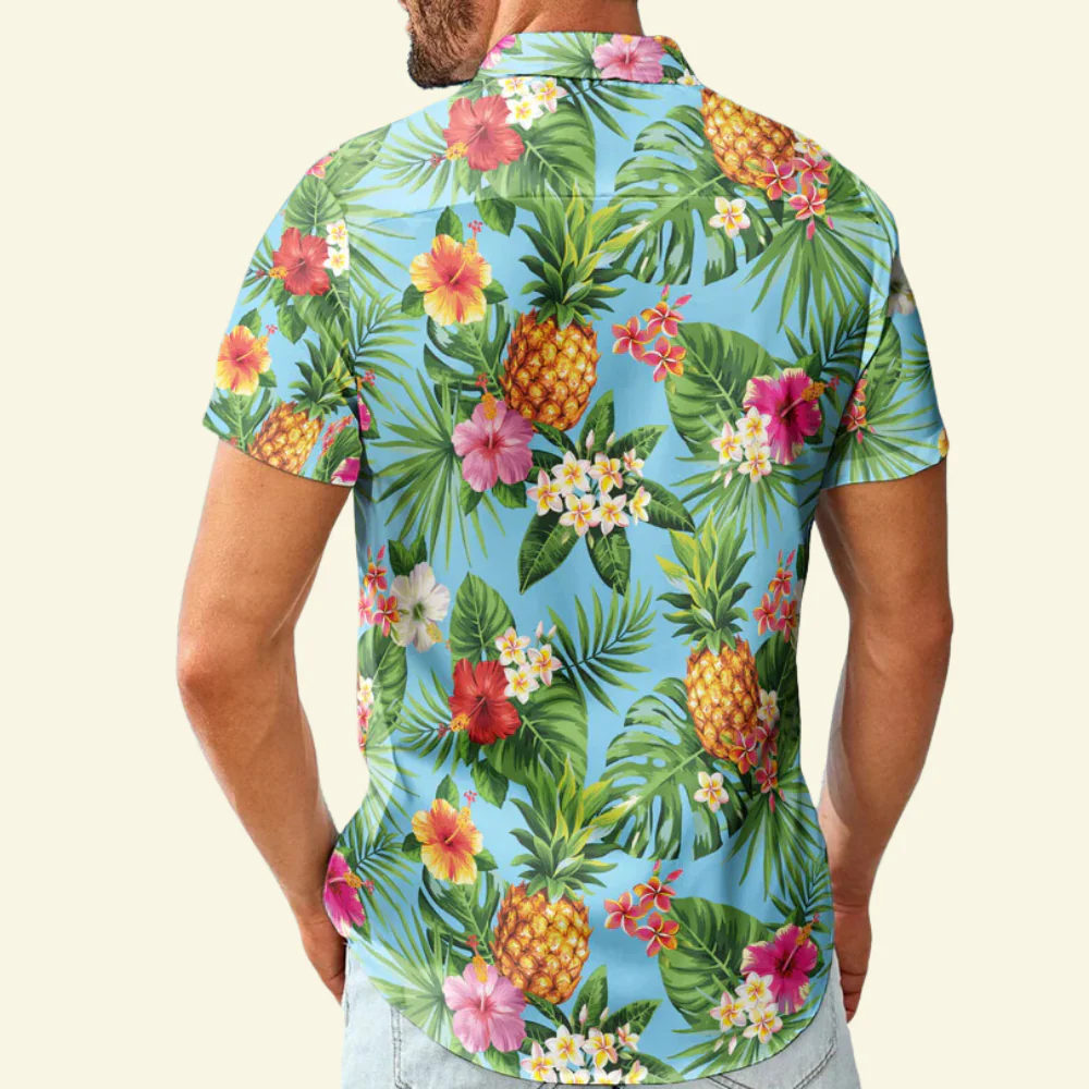 Custom Photo Big Face Funny - Gift For Dog Lovers - Personalized Hawaiian Shirt - Image 2