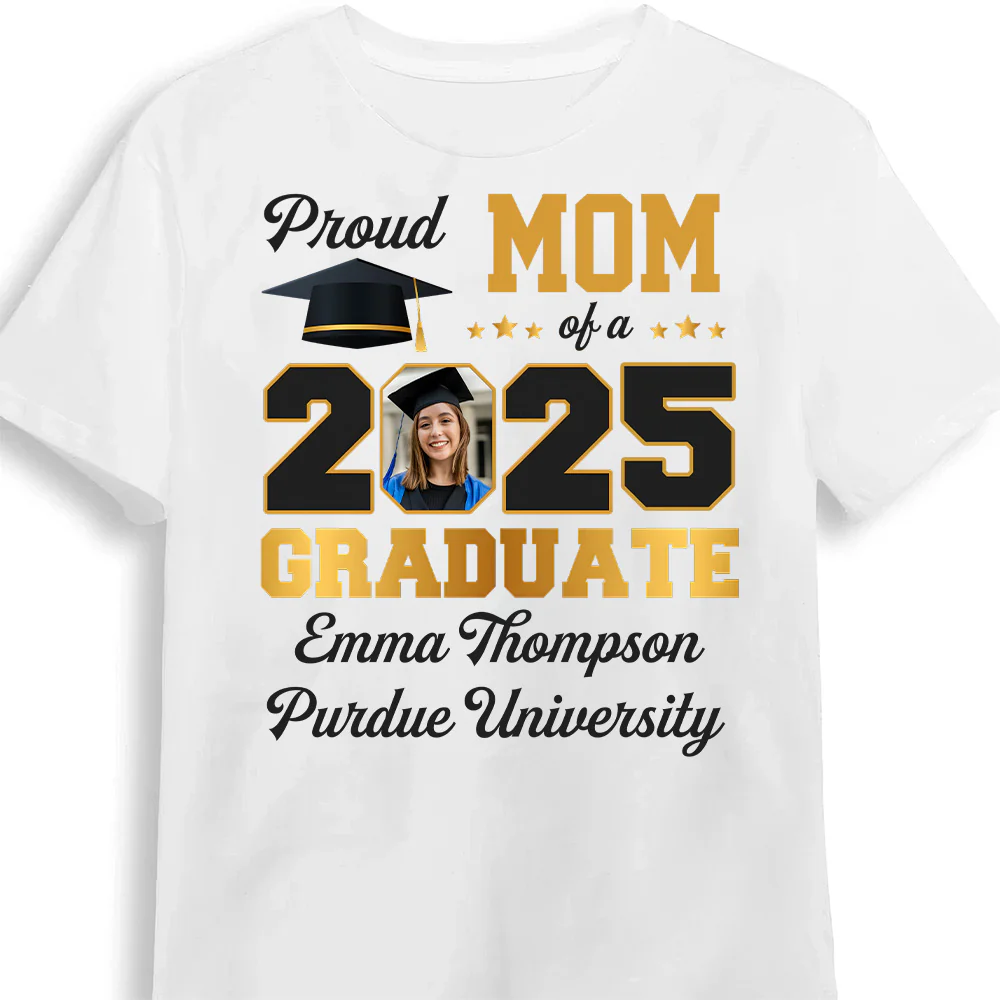 Custom Photo Congratulations On Your Graduation - Family Personalized Unisex T-shirt, - Graduation Gift For Family Members, Siblings, Brothers, Sisters | Custom Photo PT - Image 2