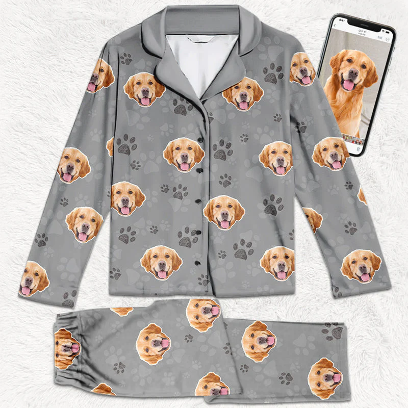 Custom Photo Custom Photo My Dog Thinks I'm Cool - Christmas Gift For Pet Owners, Pet Lovers - Personalized Pajama NA94 - Image 3