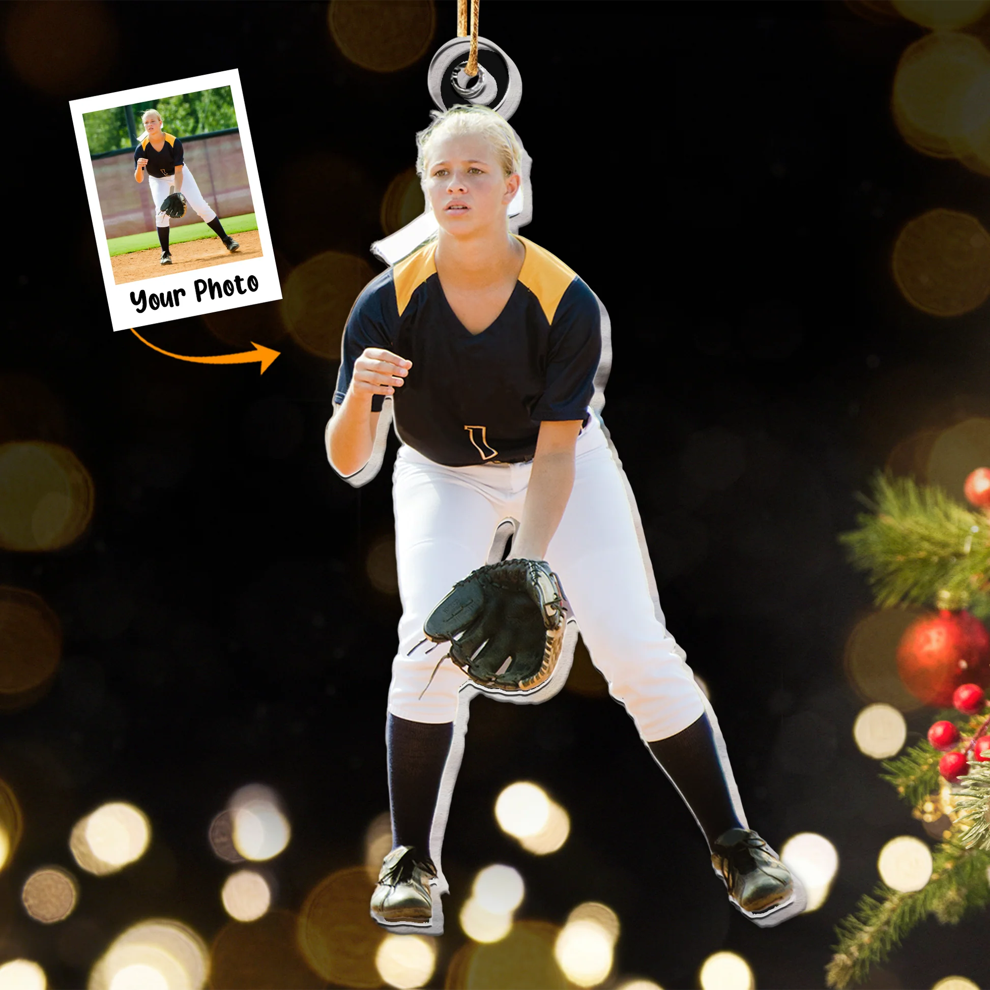 Custom Photo Daughter Gift - Personalized Acrylic Photo Ornament
