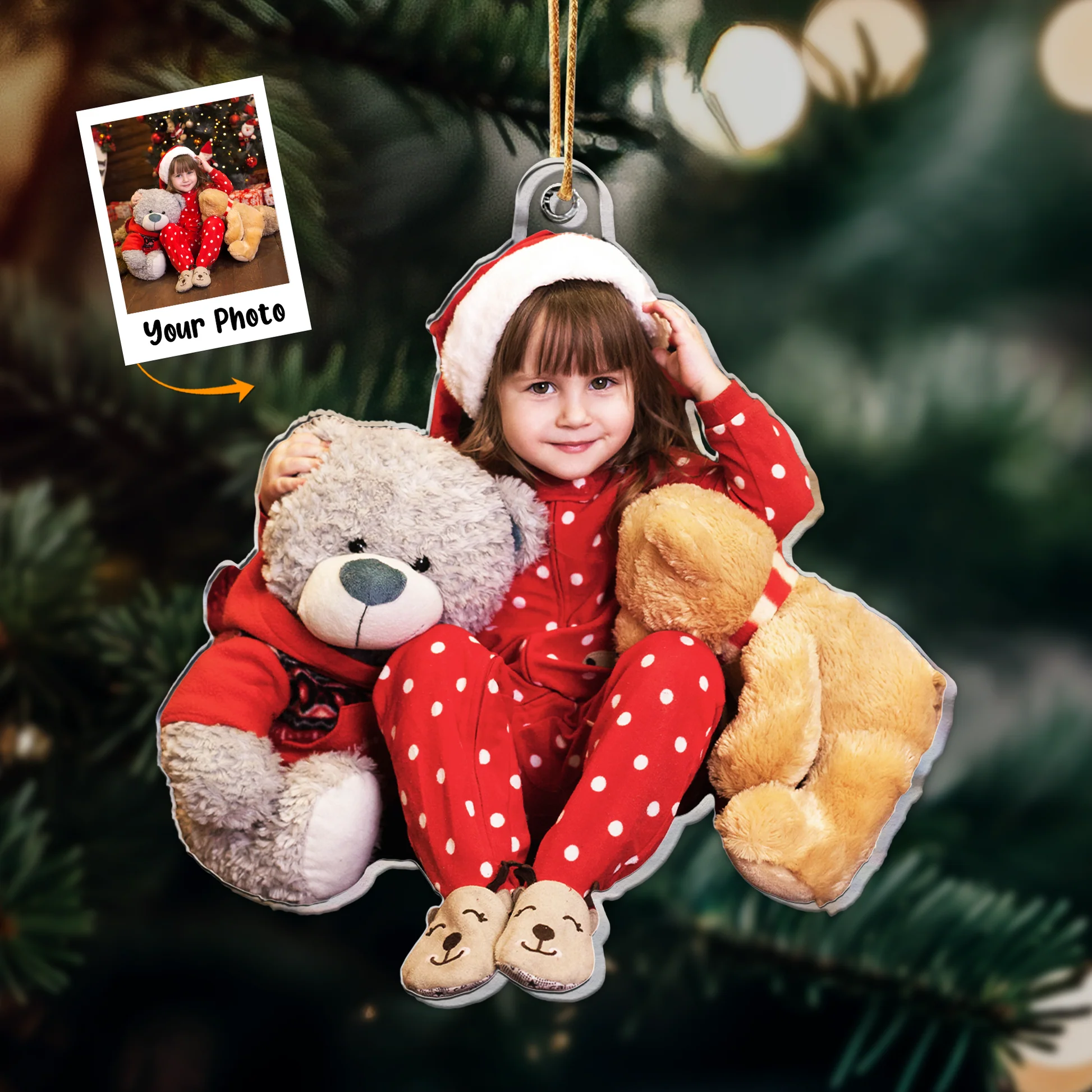 Custom Photo Daughter Gift - Personalized Acrylic Photo Ornament - Image 2