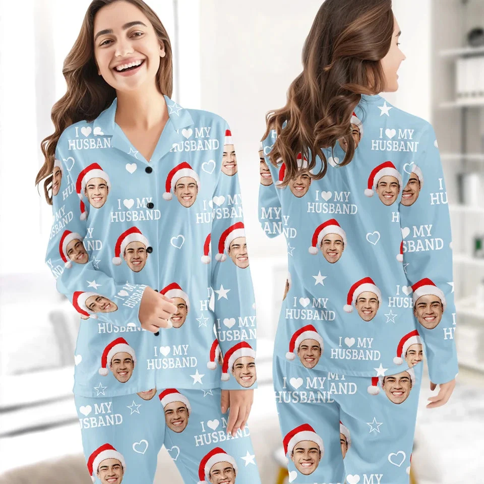 Custom Photo Every Day, I Love You More  - Christmas Gift For Husband Wife, Anniversary, Couple - Personalized Pajamas NA94 - Image 3
