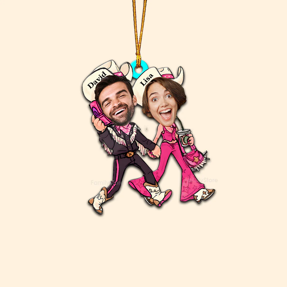 Custom Photo Fashion Doll Couple - Funny Gift For Couple - Personalized Wood Ornament - NH96 - Image 6
