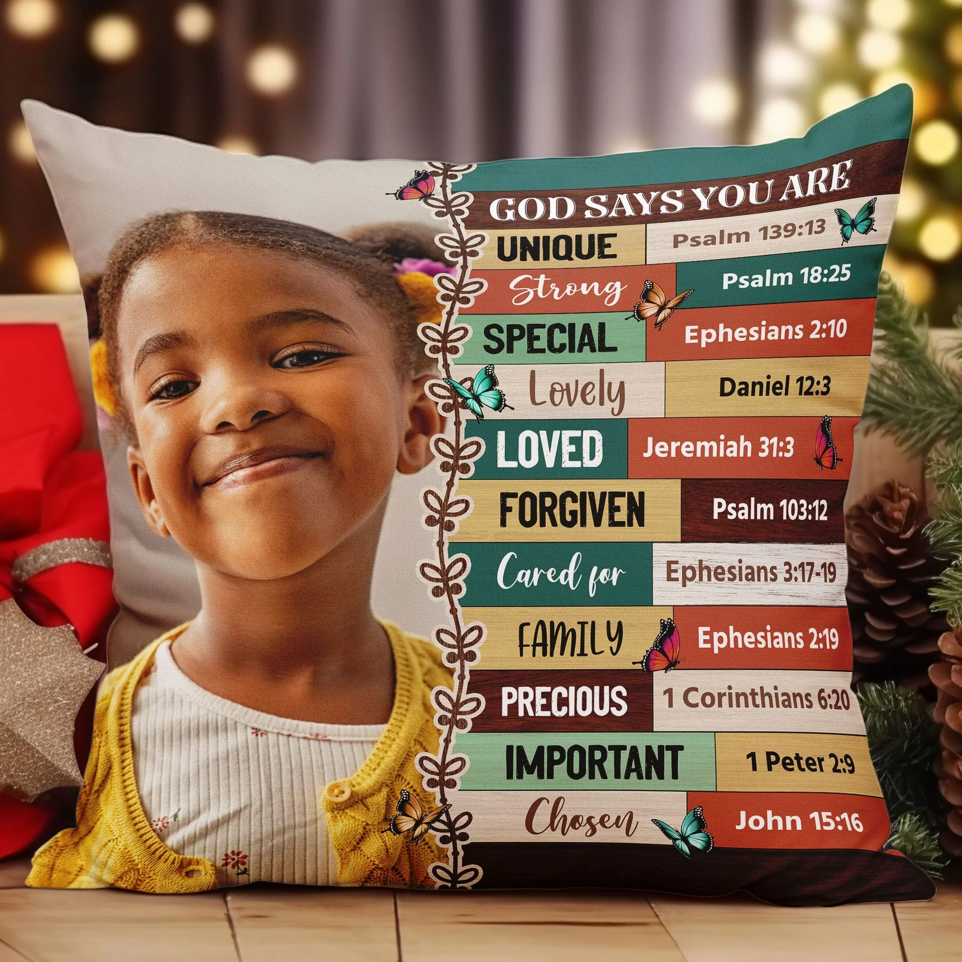 Custom Photo God Says You Are - Personalized Pillow - Gift For Kids HD95 - Image 2
