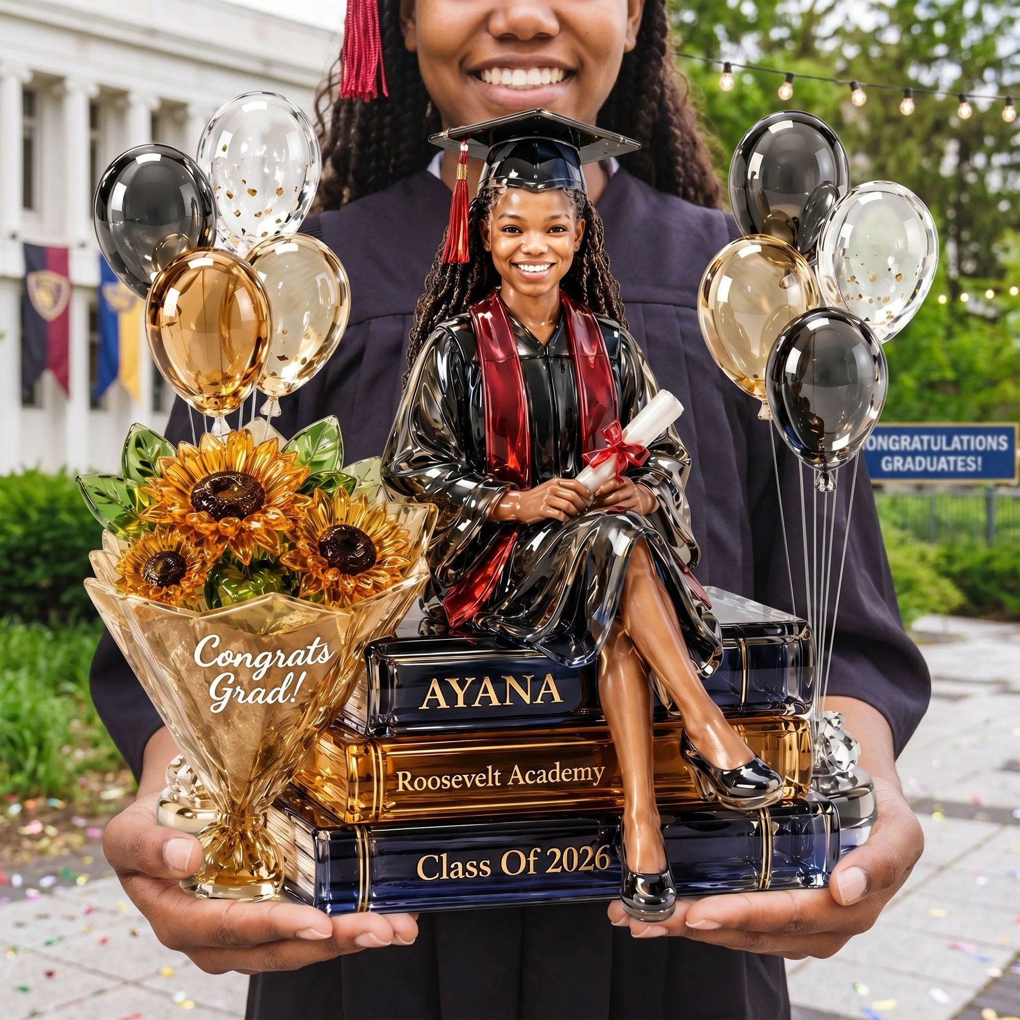 Custom Photo Graduation Memory - Personalized Shaped Acrylic Plaque - Gift For Graduates - Image 2