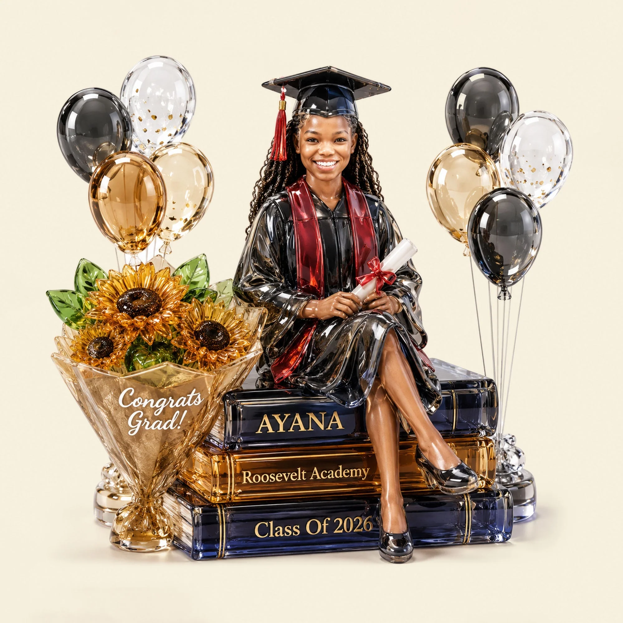 Custom Photo Graduation Memory - Personalized Shaped Acrylic Plaque - Gift For Graduates - Image 3
