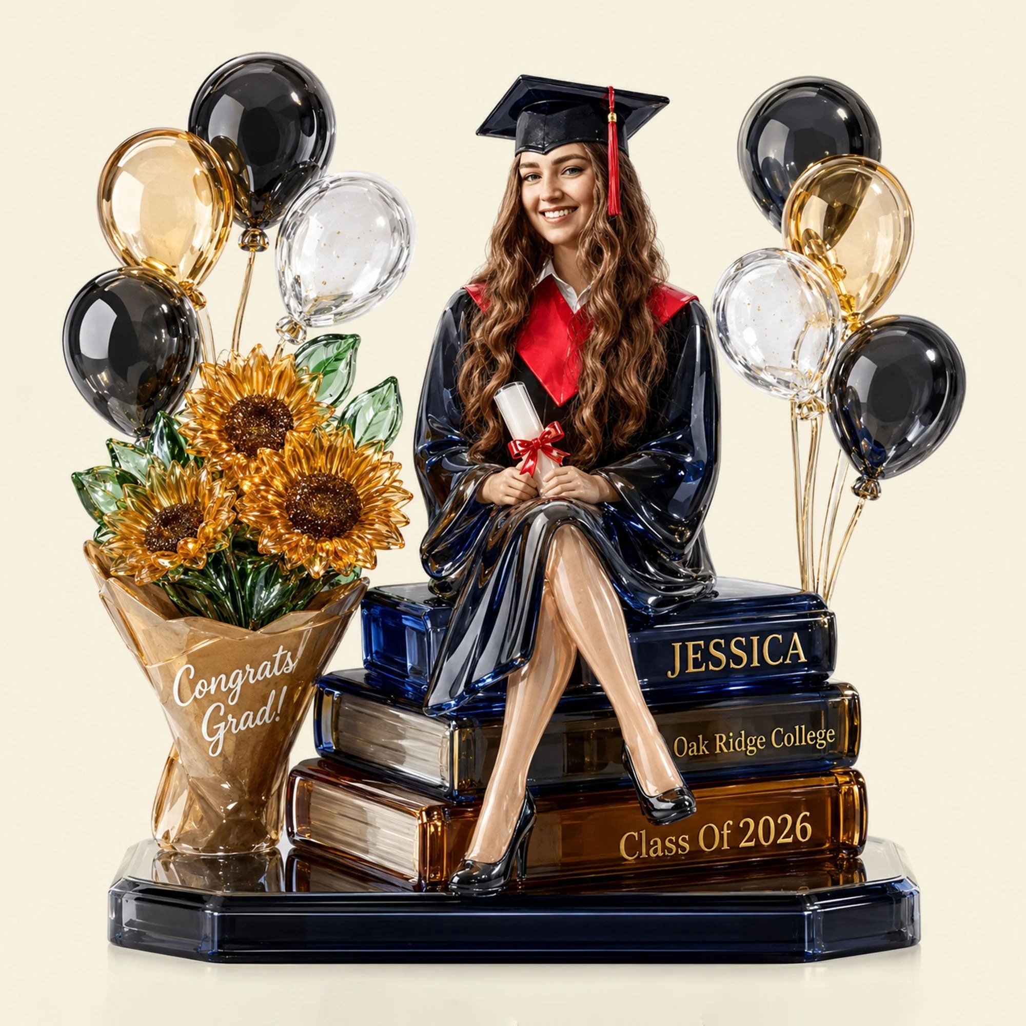 Custom Photo Graduation Memory - Personalized Shaped Acrylic Plaque - Gift For Graduates - Image 4