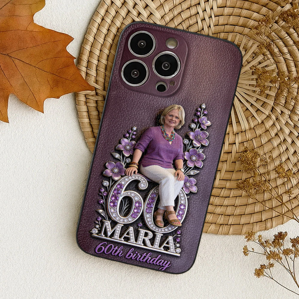 Custom Photo Grandma Birthday 3D - Personalized Phone Case - Gift For Mom, Grandma - Image 4