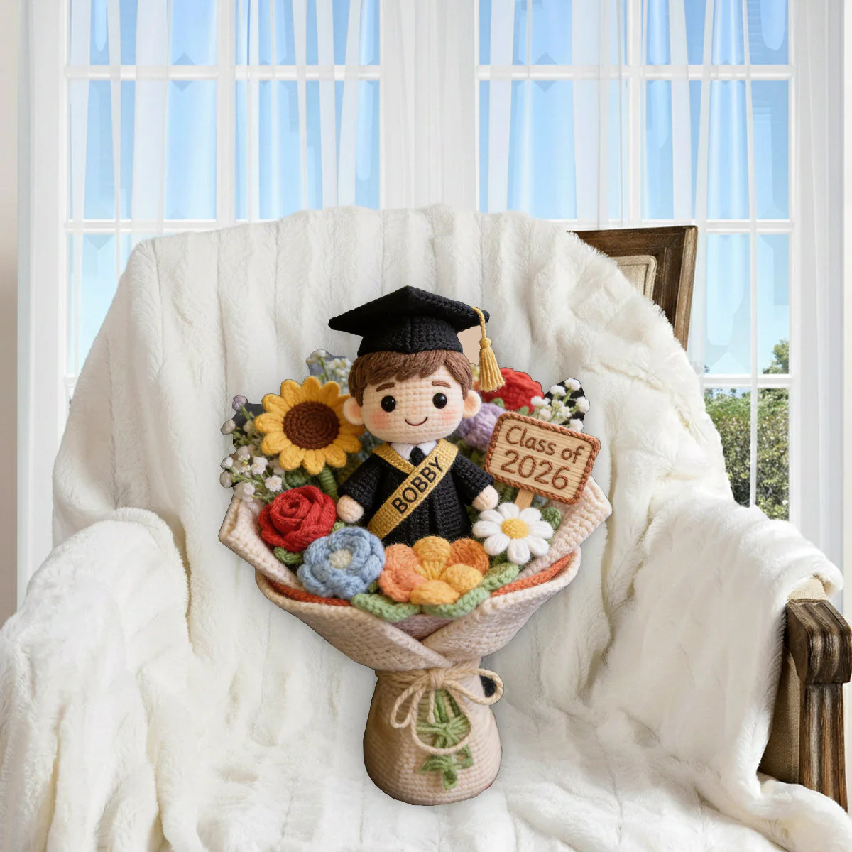 Custom Photo Happy Graduation Class of 2026 - Personalized Custom Shaped Pillow - Gift For Graduates - Image 5