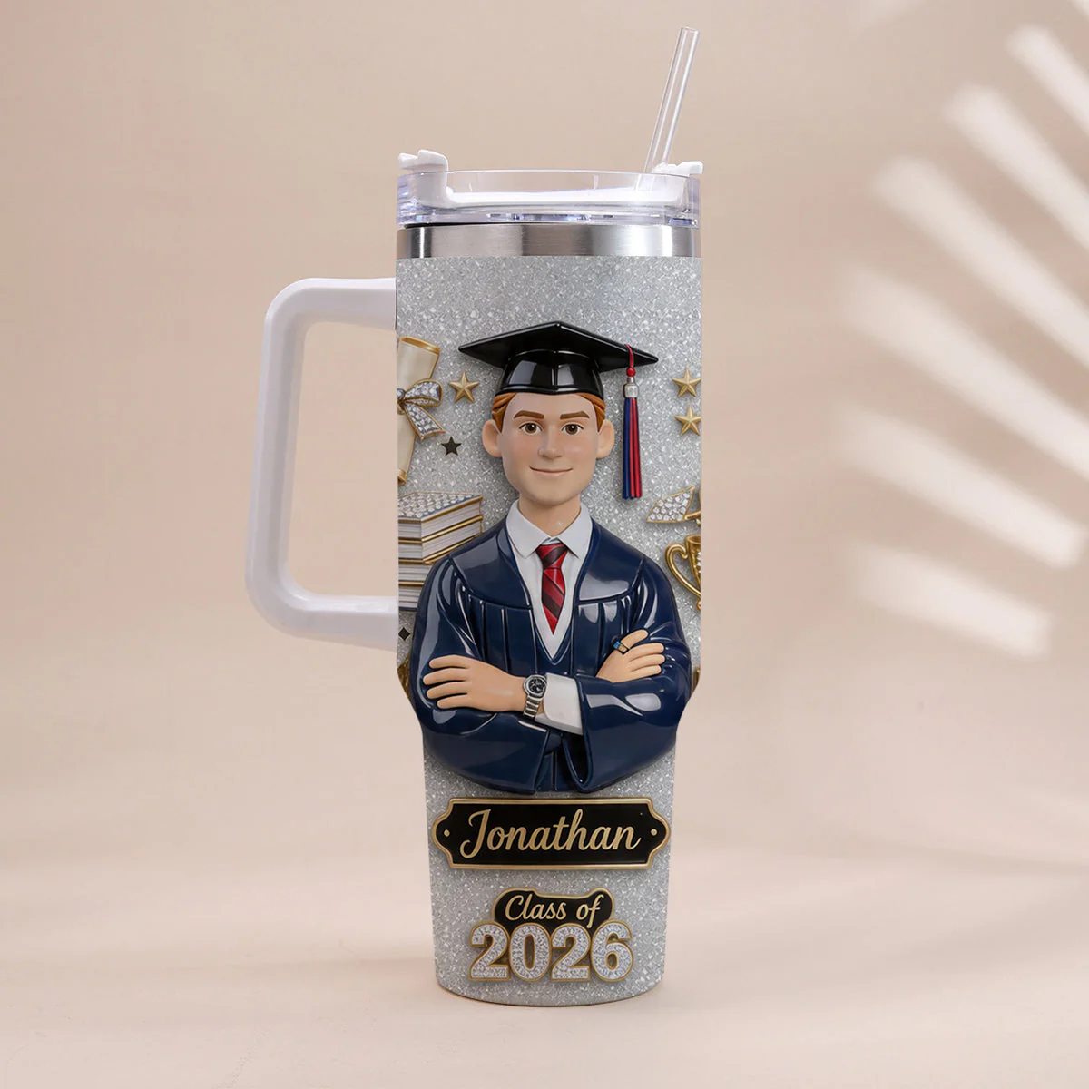 Custom Photo Happy Graduation - Personalized Tumbler - Gift For Graduates - Image 5