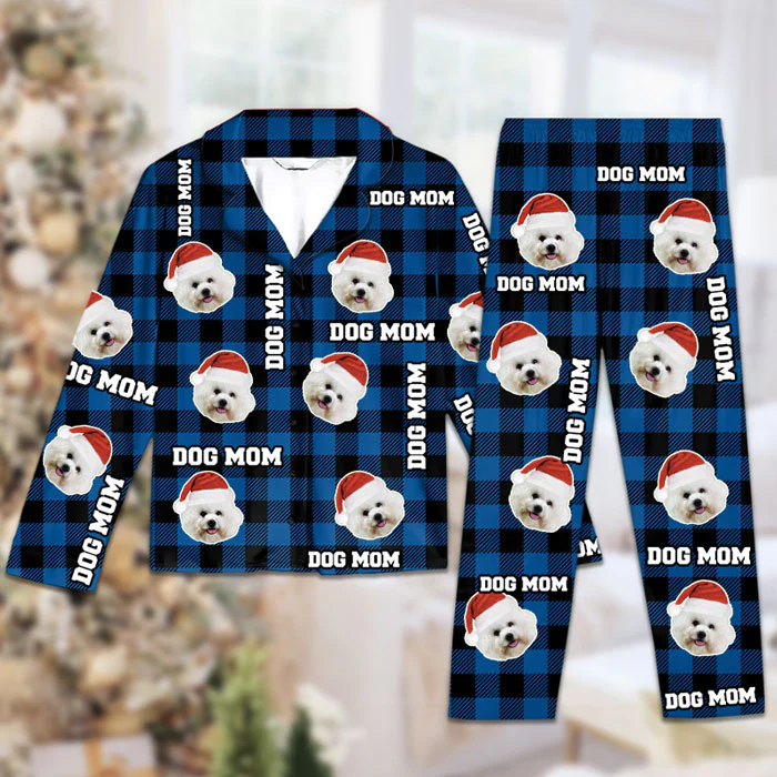 Custom Photo Happy Pawlidays, My Beloved Fur Baby - Gift For Dog Lovers - Personalized Pajama NA94 - Image 2