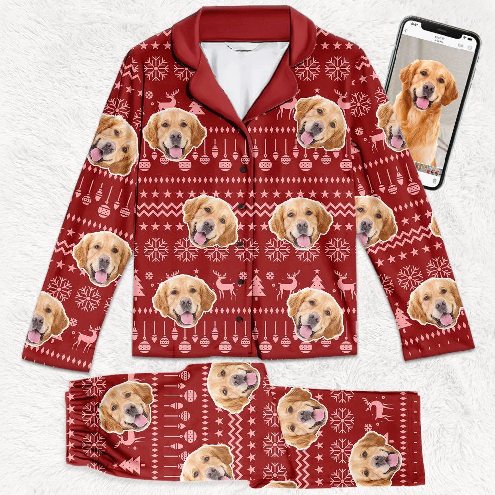 Custom Photo Have A Pawesome Christmas - Gift For Pet Lovers - Personalized Pajama NA94 - Image 3