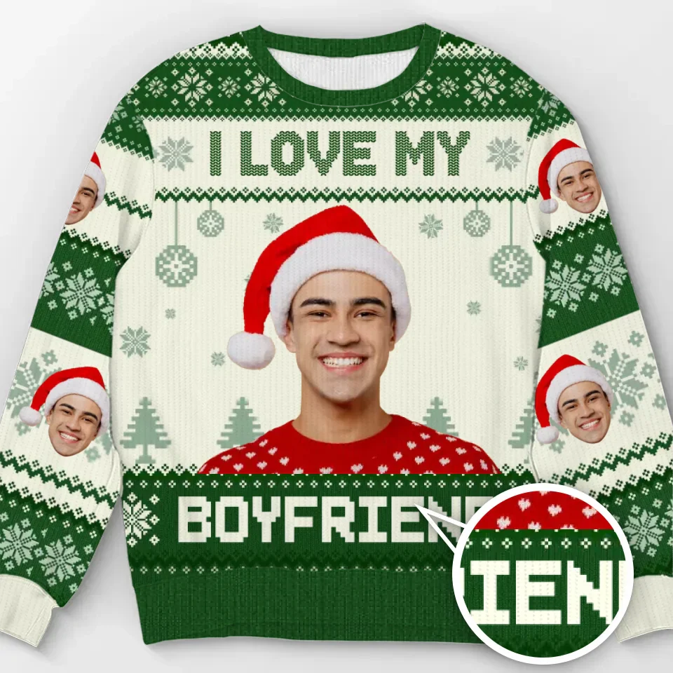 Custom Photo Holidays Are Better With You By My Side - Personalized Ugly Sweater - Christmas Gift For Couple, Husband Wife, Anniversary NA94 - Image 2