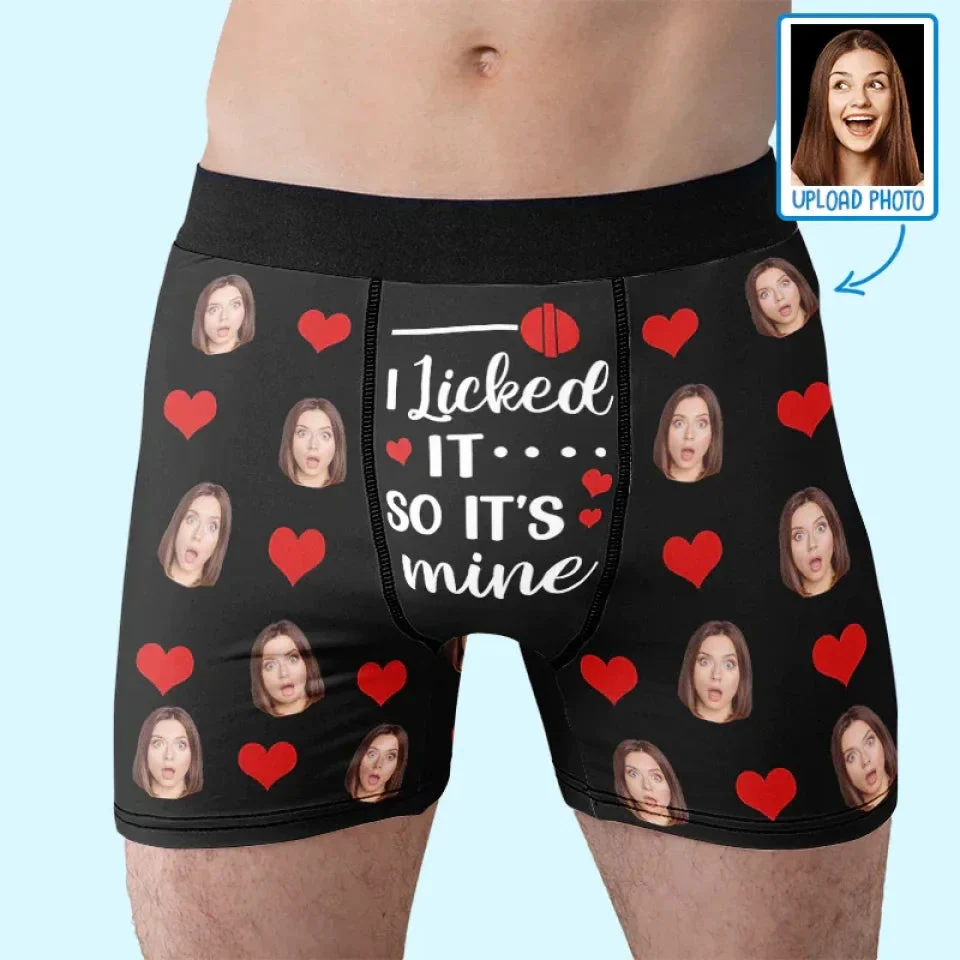Custom Photo I'm Nuts About You - Couple Personalized Custom Boxer Briefs, Men's Boxers - Gift For Husband Wife, Anniversary - Image 2