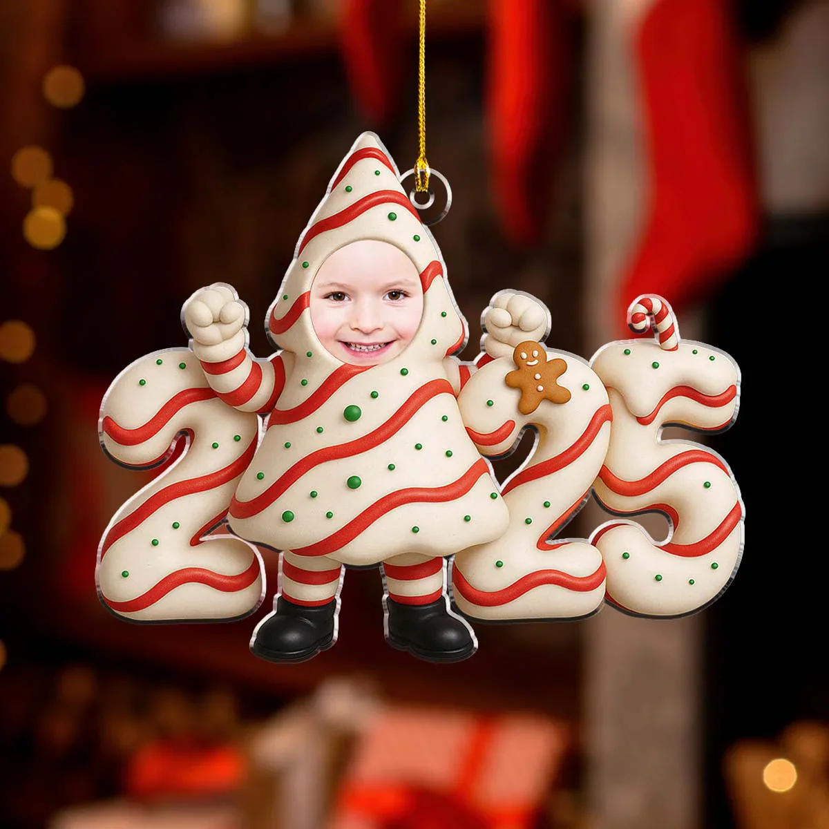 Custom Photo Little Surprise In 2025 - Personalized Acrylic Ornament - Christmas Gift NA94 - Image 3