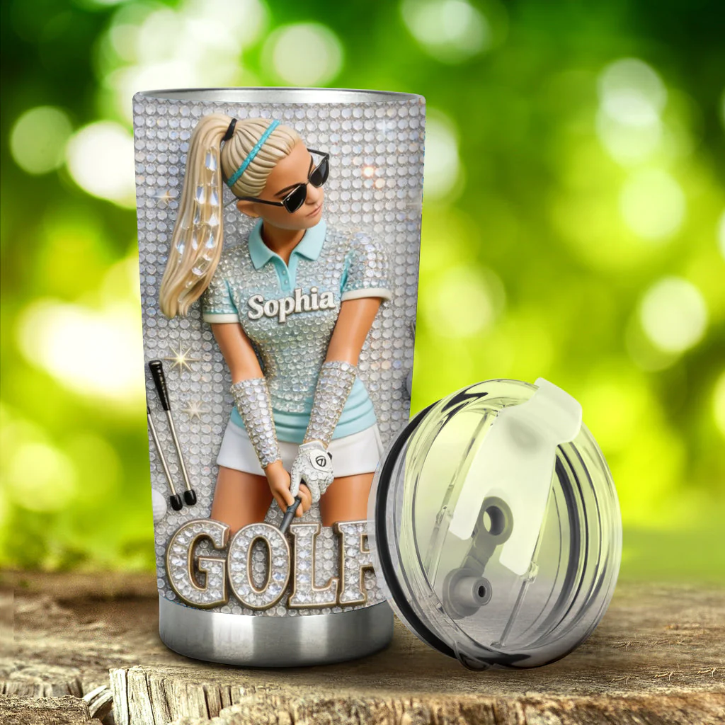 Custom Photo Love Golf - Personalized Tumbler - Gift For Golf Lovers - Image 5