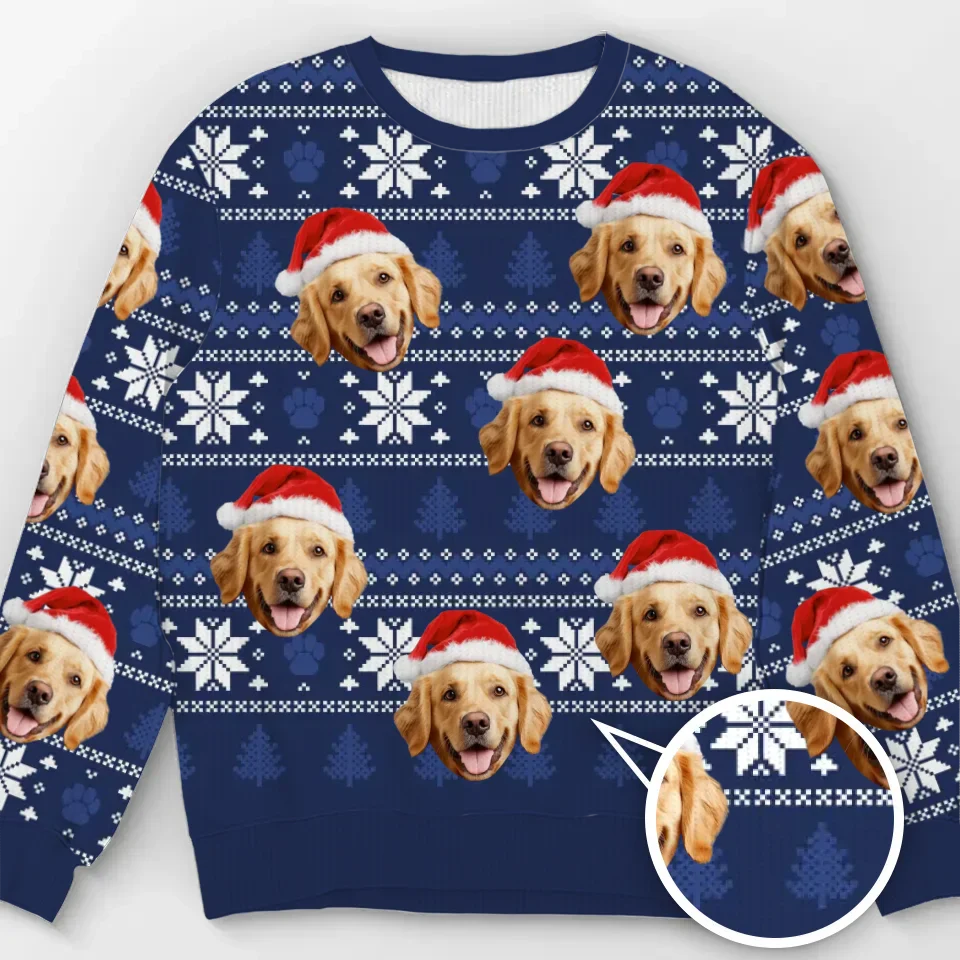 Custom Photo May Your Christmas Be Furry And Bright - Personalized Ugly Sweater - Christmas Gift For Pet Lovers - NA94 - Image 2
