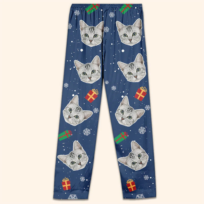 Custom Photo Me & My Pets - Gift For Pet Lovers - Personalized Pajama Pants NA94 - Image 3