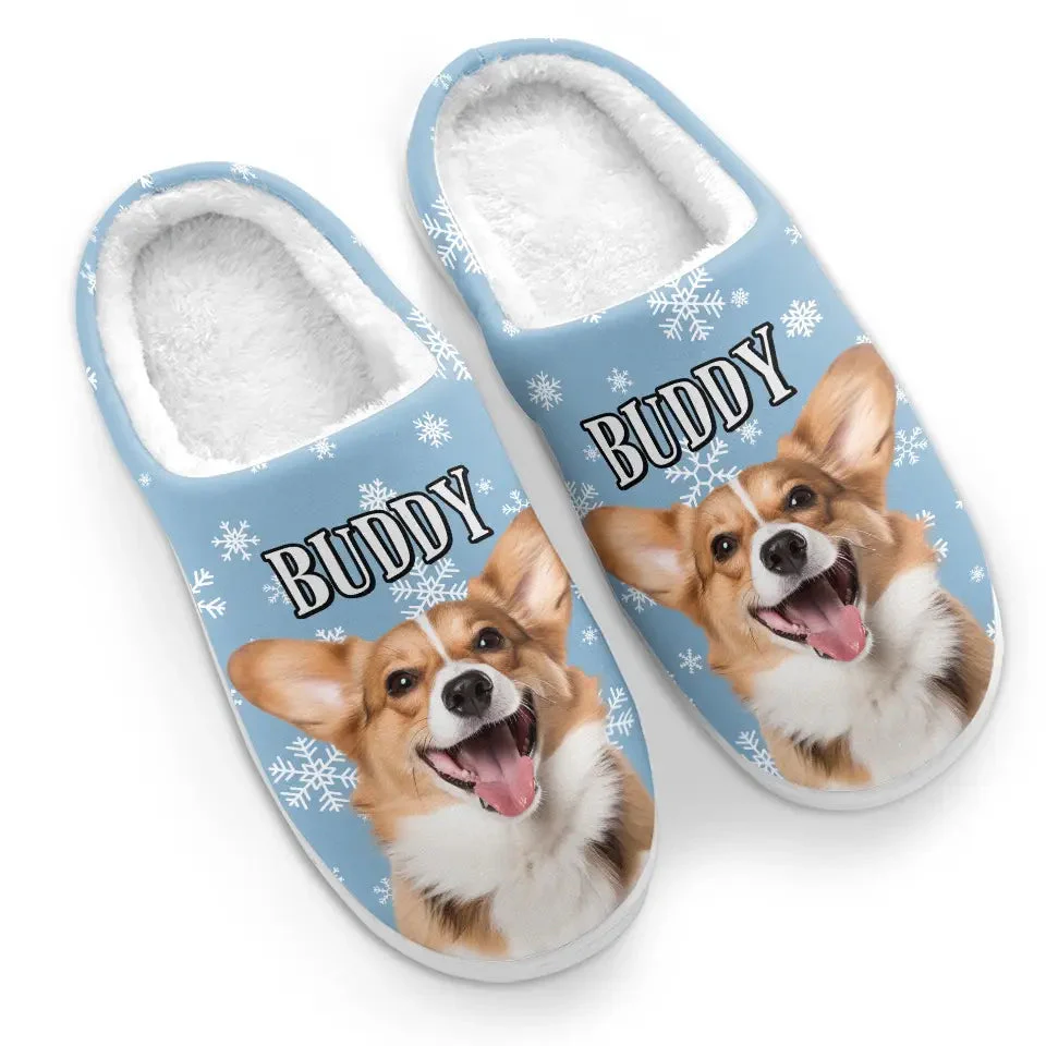 Custom Photo Merry Catmas, My Furry Friend - Personalized Slippers - Gift For Dog Lovers, Cat Lovers, Pet Owners NA94 - Image 3